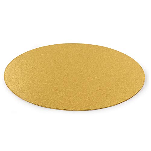 Decora 0931328 DÜNN TORTENPLATTE Gold Ø 36 cm H 3 MM 14' von Decora