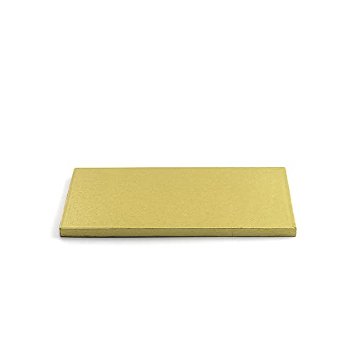 DECORA 0931708 RECHTECKIGE TORTENPLATTE Gold cm 20X30 X1,2H von Decora