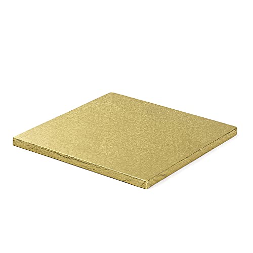 DECORA 0931720 QUADRATISCHE TORTENPLATTE Gold cm 45X1,2 H von Decora