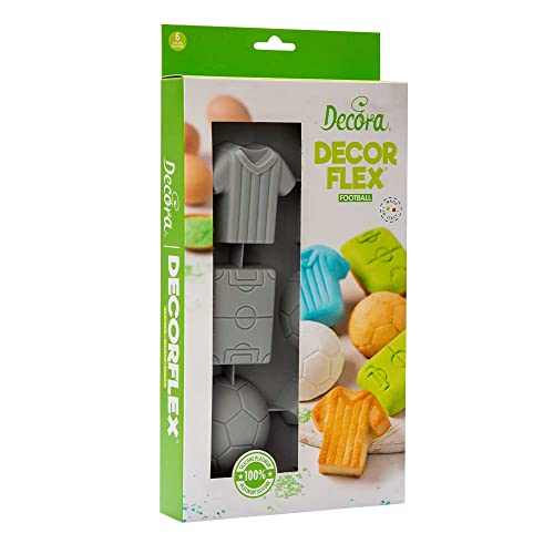 Decora 9260406 Silicone Football Mould 6 CAVITA', Grau Decora 9260406 Silicone Football Mould 6 CAVITA', Grau von Decora