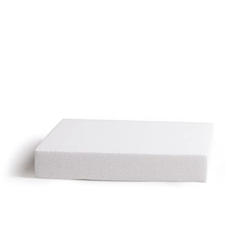 DECORA POLYSTYRENE Square 35X35X5H cm Polystyrol, quadratisch, 35 x 35 x 5 cm, Polistirolo, beige von Decora