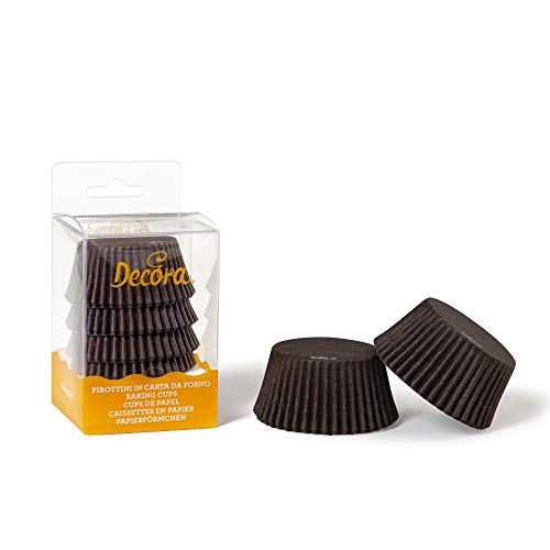 Decora, 0339632 Braune Backförmchen, Bequeme Backförmchen zum Backen, Servieren und Verschenken von Muffins, Hitzebeständig bis 220 °C, In praktischer Blisterverpackung. Decora, 0339632 Braune Backförmchen, Bequeme Backförmchen zum Backen, Servieren und Verschenken von Muffins, Hitzebeständig bis 220 °C, In praktischer Blisterverpackung. von Decora