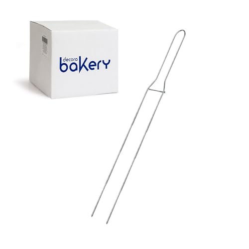 Decora, 5064115 Packung mit 25 Nadeln aus Edelstahl, 2 Spitzen, zum Umdrehen von Tauben oder Panettone, für eine bessere Unterstützung während der Kühlphasen, Maße: 52 cm, hergestellt in Italien Decora, 5064115 Packung mit 25 Nadeln aus Edelstahl, 2 Spitzen, zum Umdrehen von Tauben oder Panettone, für eine bessere Unterstützung während der Kühlphasen, Maße: 52 cm, hergestellt in Italien von Decora
