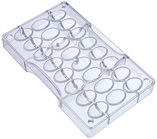 Decora 0050048 SCHOKOLADENFORM KLEINE Eier 24 X 17 MM 200 X 120 X 22 MM, Polycarbonate, durchsichtig von Decora