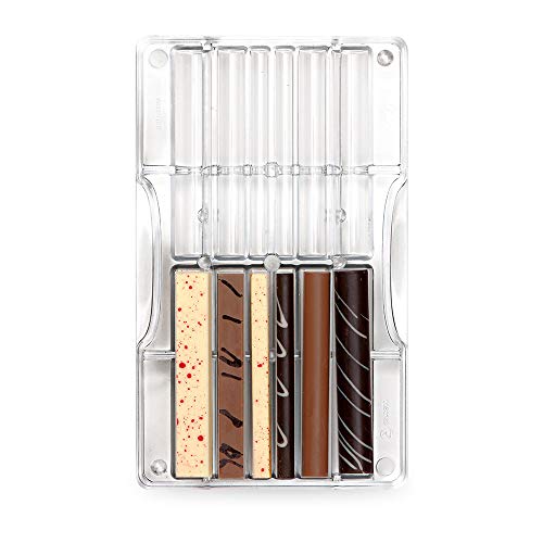 Decora 0050139 SCHOKOLADENFORM STÖCKE UND STANGEN 200 X 120 X 22 MM, Polycarbonate Decora 0050139 SCHOKOLADENFORM STÖCKE UND STANGEN 200 X 120 X 22 MM, Polycarbonate von Decora