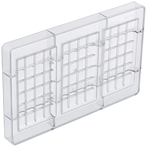 Decora 0050147 SCHOKOLADENFORM TAFEL 100 G 127 X 72 X 11 H MM, Polycarbonate, Durchsichtig, Durchsichtig von Decora