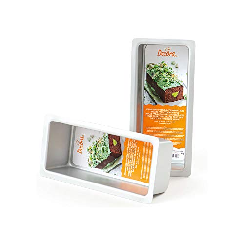 Decora 0062649 KÖNIGSKUCHENFORM AUS ELOXIERTEM ALUMINIUM 25,4 X 10,2 X H 7,5 CM, Silber/Schwarz Decora 0062649 KÖNIGSKUCHENFORM AUS ELOXIERTEM ALUMINIUM 25,4 X 10,2 X H 7,5 CM, Silber/Schwarz von Decora