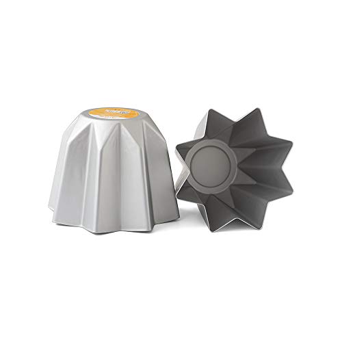 Decora, 0062689 Professionelle Pandoro-Form Ø 23,5 x 17 cm, Ideal für die Herstellung eines 1kg Pandoro, aus eloxiertem Aluminium, Ohne Schweißpunkte, Professionelles Design. von Decora