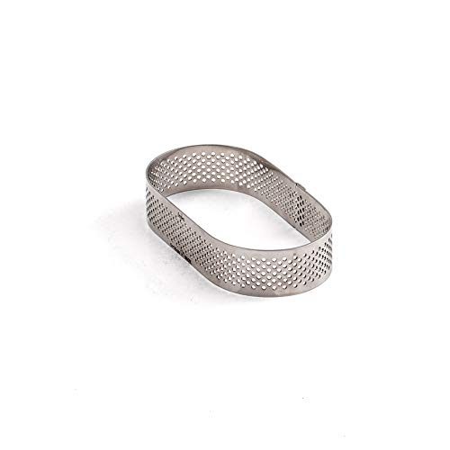 Decora 0064070 OVALER PERFORIERTER EDELSTAHL BACKRAHMEN 10 X 6 X 2 H CM von Decora
