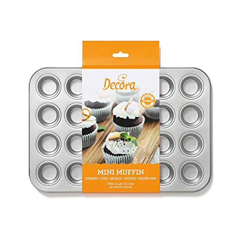 DECORA 0070035 BACKFORM FÜR 24 MINI MUFFINS 38,5 X 26 X 2 H CM von Decora