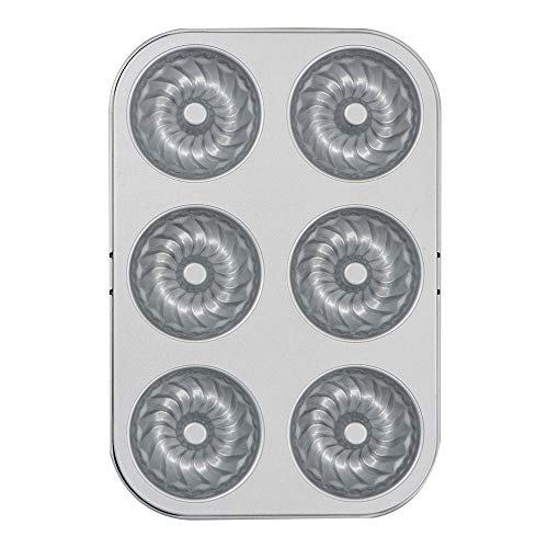 Decora 0070039 ANTIHAFT-BACKFORM KUGELHOPF 6ER HOHLRAUM Ø 7,5 CM von Decora