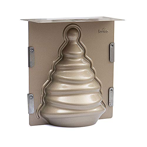 Decora 0075010 3D Weihnachtsbaum ANTIHAFT-KUCHENFORM, Iron, Schwarz von Decora