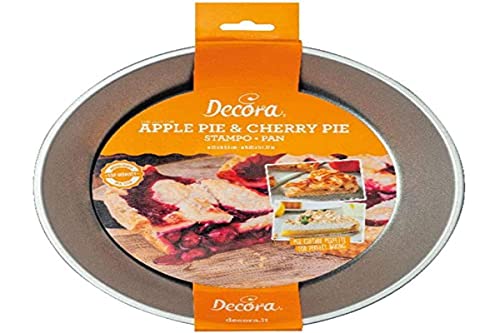 Decora 0075032 23 CM APPLE CHERRY PIE PAN, Silber von Decora