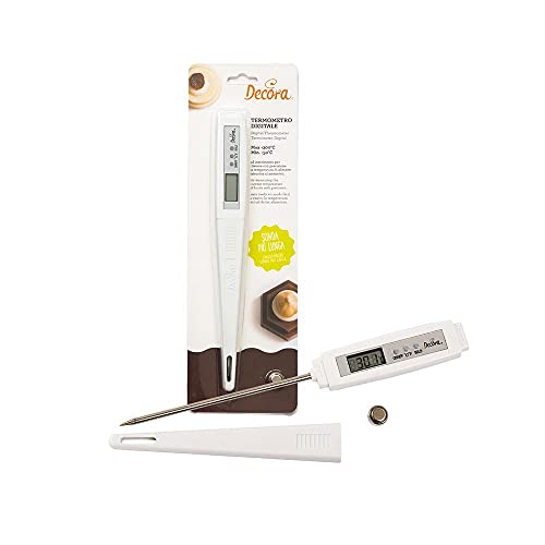 Decora 0152000 DIGITALES Thermometer -50° + 300° LÄNGE DER SONDE 12 cm, 24 x 9,5 x 2 cm von Decora