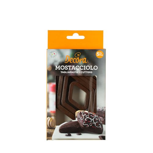 Decora 0255085 5 MOSTACCIOLO AUSSTECHER AUS Plastik, 15x9x4 cm, Braun von Decora