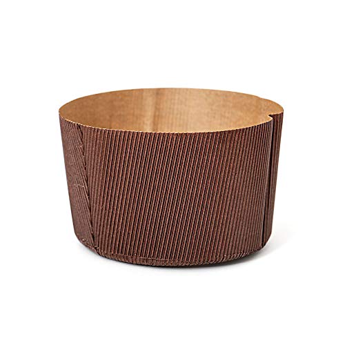 Decora 0320161 5ER-PACK PANETTONE PAPIERBACKFORMEN ø 15 x h 11 cm, 750 g, Braun von Decora
