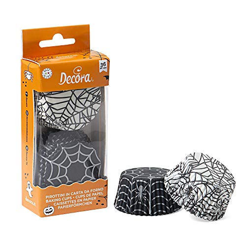 Decora 0339861 PAPIERFÖRMCHEN Spider 50 X 32 MM 36ST. von Decora
