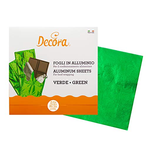 Decora 0796221 PRALINENFOLIE GRÜN 50G 20 X 20 CM 150ST. von Decora