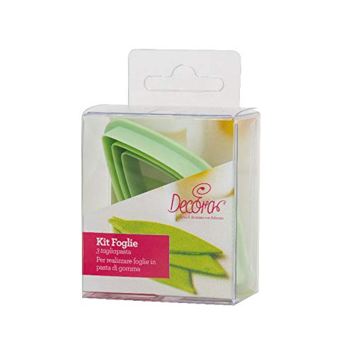 Decora 0803027 AUSSTECHER-Set LÄNGLICHES Blatt 3-TLG, Plastic, Grün Decora 0803027 AUSSTECHER-Set LÄNGLICHES Blatt 3-TLG, Plastic, Grün von Decora
