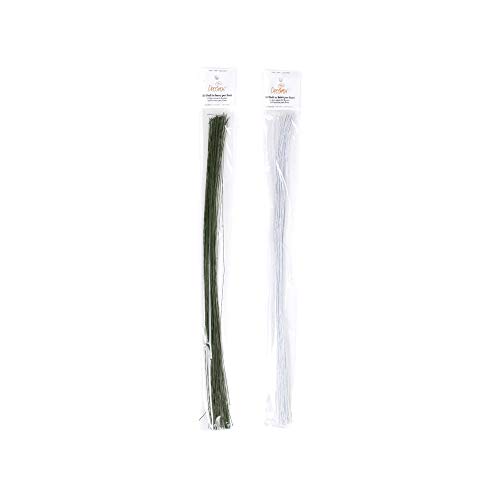 Decora 0813004 BLUMENSTIELDRAHT 50 ST #24 WEIß von Decora