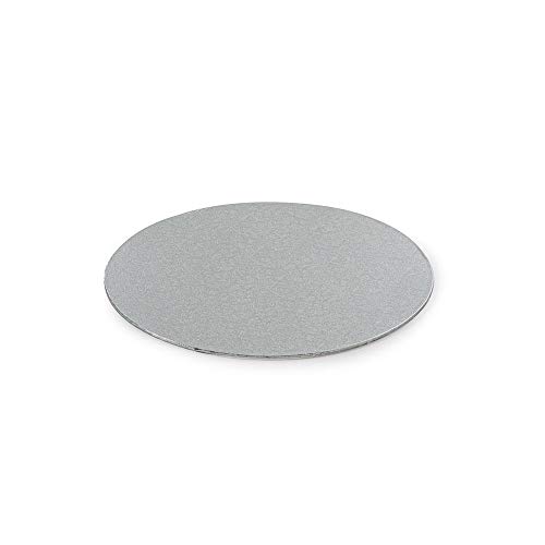 Decora 0931302 DÜNN TORTENPLATTE Silber Ø 20 cm H 3 MM 8' von Decora