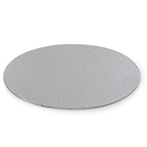 Decora 0931308 DÜNN TORTENPLATTE Silber Ø 36 cm H 3 MM 14' von Decora