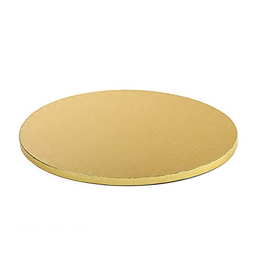 Decora 0931374 CAKEBOARD Gold Ø 45 X H 1,2 cm 18 INCH, Paper von Decora