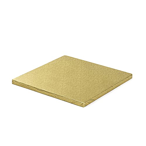 DECORA 0931715 QUADRATISCHE TORTENPLATTE Gold cm 40X1,2 H von Decora