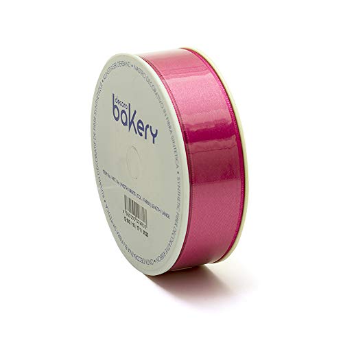 DECORA, Fuchsia Doppeltes Satinband, 25 mm x 25 m, Tessuto von Decora