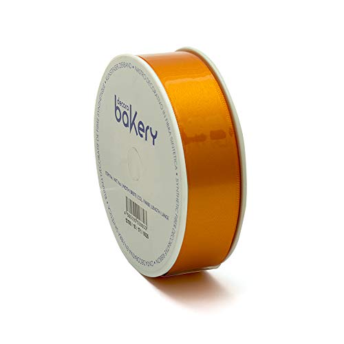 DECORA, oranger Doppeltes Satinband, Spule, 40 mm x 25 m, Tessuto DECORA, oranger Doppeltes Satinband, Spule, 40 mm x 25 m, Tessuto von Decora