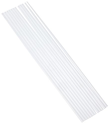 DECORA 12 Plastic RODS for Tier Cake Ø4MMX30CM 9260155 12ER-Pack TORTENSTÜTZEN AUS PP NEUTRAL Ø 4 MM X 30 cm, Plastik, Weiß, 39.5 x 7 x 0.8 cm von Decora