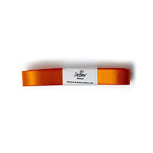 Nastrini doppio raso decorativi della Decora 5 mt - arancio von Decora