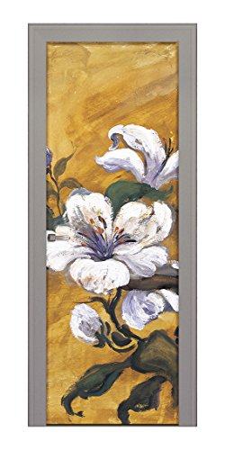 Decoralive Blumen Boden 'ocre Image-Porte 83 x 211 cm Decoralive Blumen Boden 'ocre Image-Porte 83 x 211 cm von Decoralive