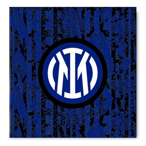 20 Servietten Doppelschleier aus Papier, Schwarzazzuri, Tischdekoration für Geburtstagsparty, Party, Thema, Fußball, Tifosi Dekoration, Taschentücher, reißfest, Nerhellblau - 33 x 33 cm von Decoraparty