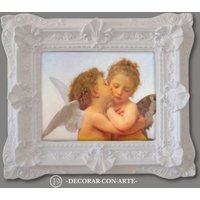 Gemälde „Amor Und Psyche" Von Bouguereau. Detail. Reproduktion 55x47 cm. Alte Gemälde „Amor Und Psyche" Von Bouguereau. Detail. Reproduktion 55x47 cm. Alte von DecorarConArteShop