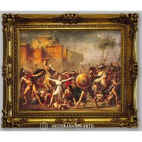 Gemälde „Das Eingreifen Der Sabinerinnen" Von David. Reproduktion 63x52cm. Alte von DecorarConArteShop