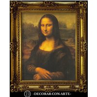 Gemälde „La Gioconda" Von Leonardo Da Vinci. 63x52cm Reproduktion. Alte von DecorarConArteShop