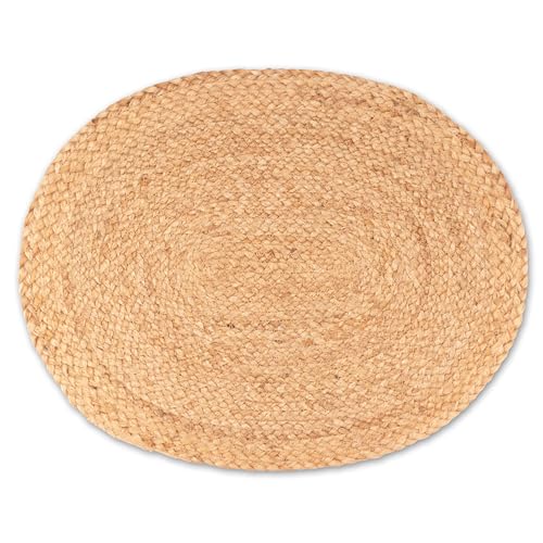 Decorasian Platzset aus Jute – 12 Stück - Platzteller oval geflochten – dekorative Platzdeckchen im Boho Stil von Decorasian