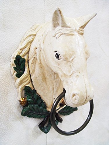 Decoratie Deko Handtuchhalter Bad Halter Ring Motiv: Pferdekopf Gußeisen Höhe 30 cm Decoratie Deko Handtuchhalter Bad Halter Ring Motiv: Pferdekopf Gußeisen Höhe 30 cm von Decoratie