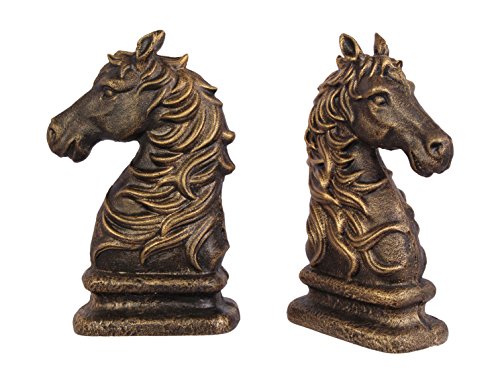 Deko Buchstütze Buchenden 2er Set Nostalgie Pferd Pferdekopf 23,7cm Deko Buchstütze Buchenden 2er Set Nostalgie Pferd Pferdekopf 23,7cm von Decoratie
