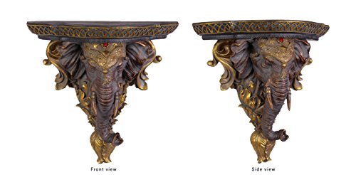 Wandkonsole Wand Ablage Motiv: Elefant Polyresin 31,5 cm von Decoratie