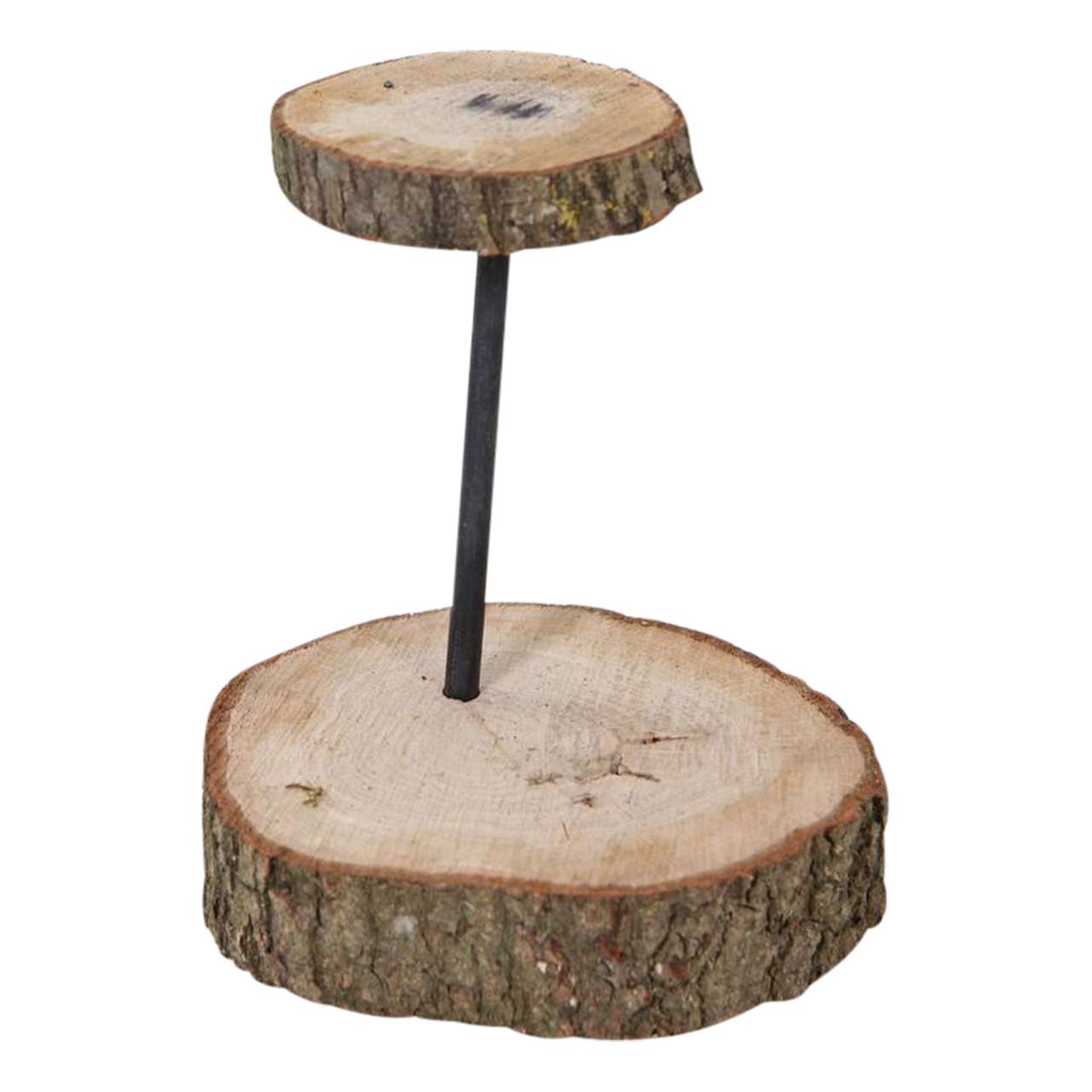 Dekorative Etagere | 2-stöckig | Birkenholz | 20 cm von Decoratietakken