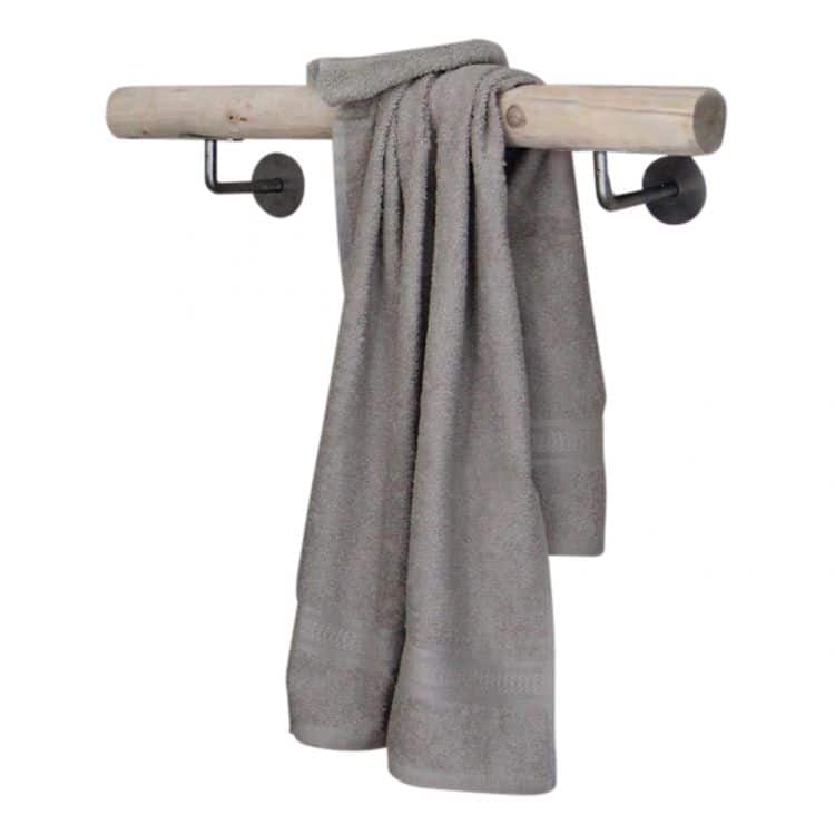 Handtuchhalter | Geschliffene Birke | Edelstahlhalterungen | 60cm von Decoratietakken