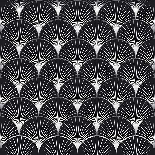 9 Fliesen Sticker - Arborea noir 9 Fliesen Sticker - Arborea noir von PLAGE