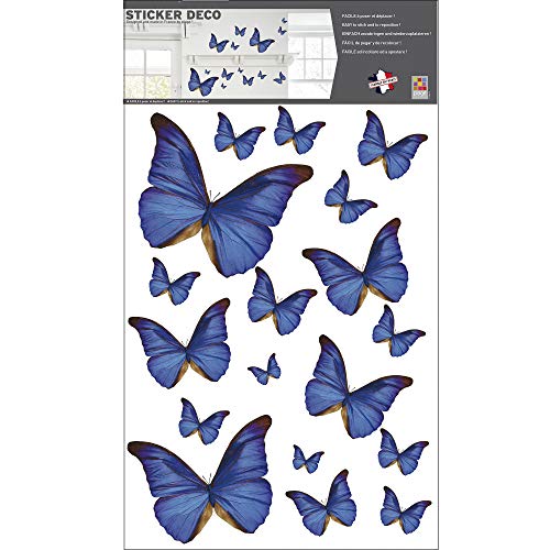 Dekoration, selbstklebend 152896 Schmetterlinge [1 Bogen 48 x 48 cm], Vynil, 48 x 68 cm von Décoration adhésive