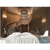 Alte Villa Treppen Tapete Wand Dekor Vinyl Fototapete Schloss Zimmer Große Wandbilder von DecorationBoutiqShop