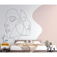 Kunst Abstraktion Tapete Frau Gesicht Linie Zeichnung Moderne Wand Dekor Weiß Rosa Vinyl Neue Сollection Ungiftig Kunst Abstraktion Tapete Frau Gesicht Linie Zeichnung Moderne Wand Dekor Weiß Rosa Vinyl Neue Сollection Ungiftig von DecorationBoutiqShop