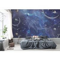 Sternbild Traum Riesige Wal Planeten Kinder Tapete Moderne Wand Dekor Space Vinyl Fototapete Premium Qualität Sternenhimmel Große Wandbilder von DecorationBoutiqShop