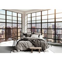 Vinyl Tapete, New York Ansicht Aus Dem Fenster, Moderne Wanddekoration, Große Wand Wandbilder, Foto Wandbild, New City Fototapete, Ungiftig von DecorationBoutiqShop