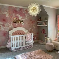 Wunderschöne Rose Rosa Silber Marmor Effekt Tapete Moderne Wand Dekor Luxus Premium Qualität Große Wandbilder Funkeln von DecorationBoutiqShop